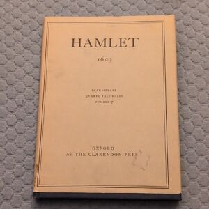 Vintage Hamlet 1603 First Quarto Facsimile Oxford Clarendon 1965